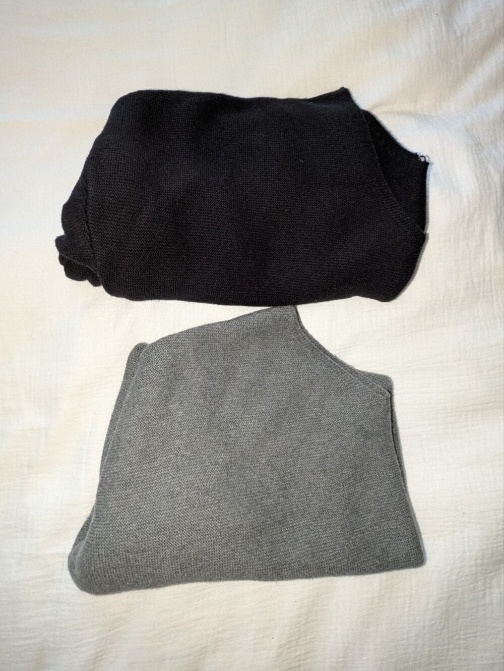 100% Cotton Joe Fresh Black And Grey Sweaters
